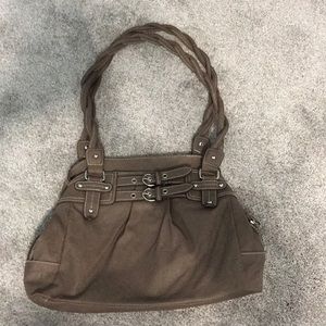 Taupe Rosetti Shoulder Bag